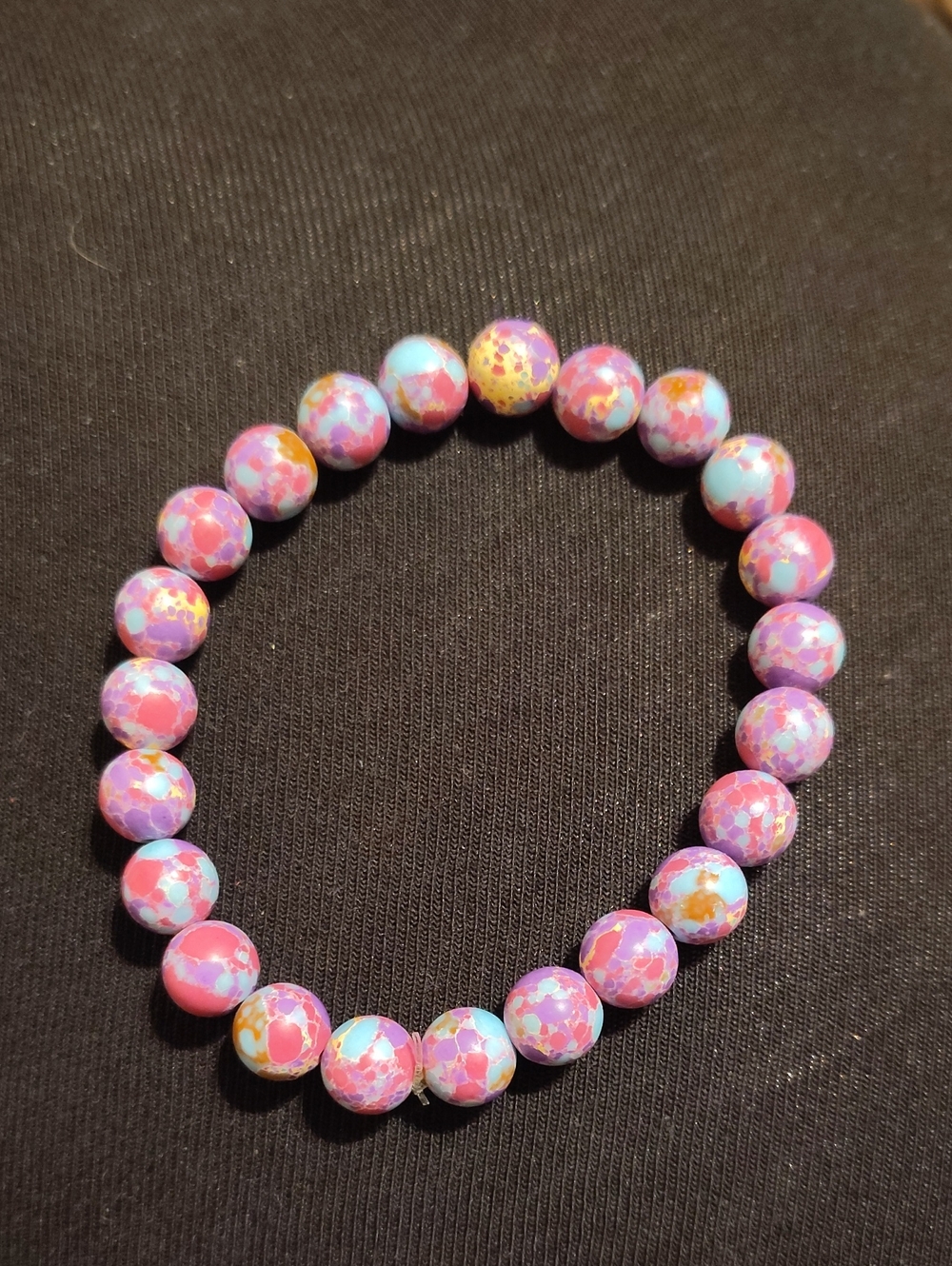 Imperial Sea Sediment Jasper Stretch Bracelet